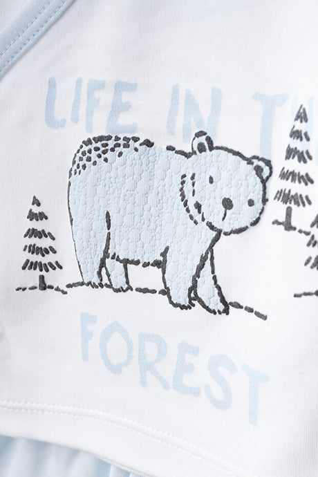 Newborn Bear-Themed 10-Piece Baby Clothing Set - 0-3 Months