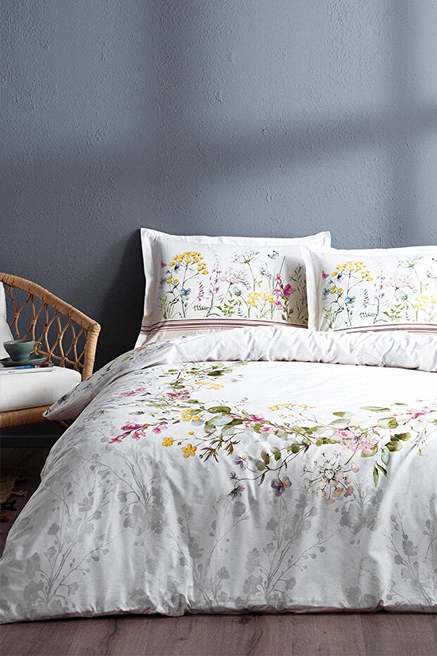Jardin De Flor Double Duvet Cover Set - 100% Cotton