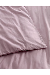 Manon 100% Cotton Ranforce Double Duvet Cover - Light Plum