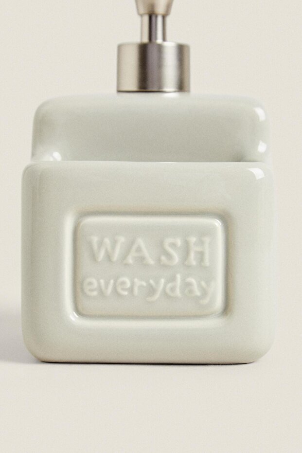 Liquid Soap Dispenser - 500ml Modern Porcelain Design