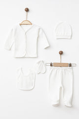 Newborn 5-Piece Cotton Hospital Exit Baby Set - 0-3 Months