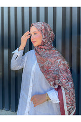 Retro Paisley Cotton Shawl - Soft & Versatile