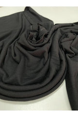 Soft Black Jersey Shawl - Wrinkle-Free