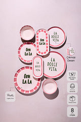 La Dolce Vita 8-Piece Dinnerware Set for 2