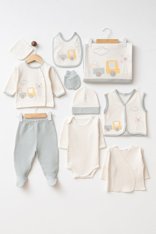 Little Tractor 10-Piece Newborn Hospital Exit Baby Clothing Set
