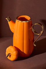 Porcelain Pumpkin-Lid Oil Dispenser - 1550ml Capacity