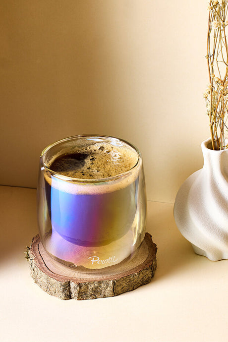 Cidar Colors Double Walled Insulated Glass Cup - 300ml