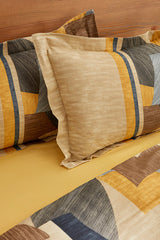 Bertin Double Cotton Duvet Cover & Blanket Set - Brown