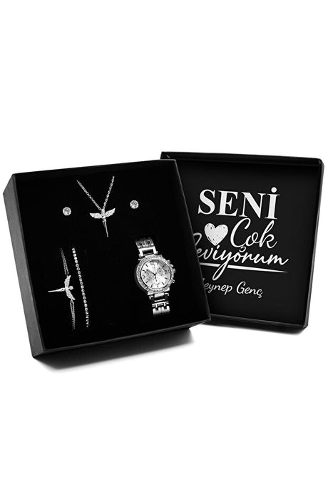 Angel Jewelry & Watch Gift Set - Perfect for Valentine's Day