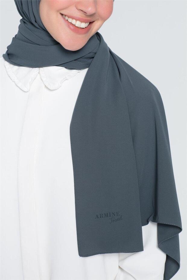 Women's Grey Medina Silk Blend Shawl