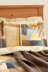 Bertin Double Cotton Duvet Cover & Blanket Set - Brown