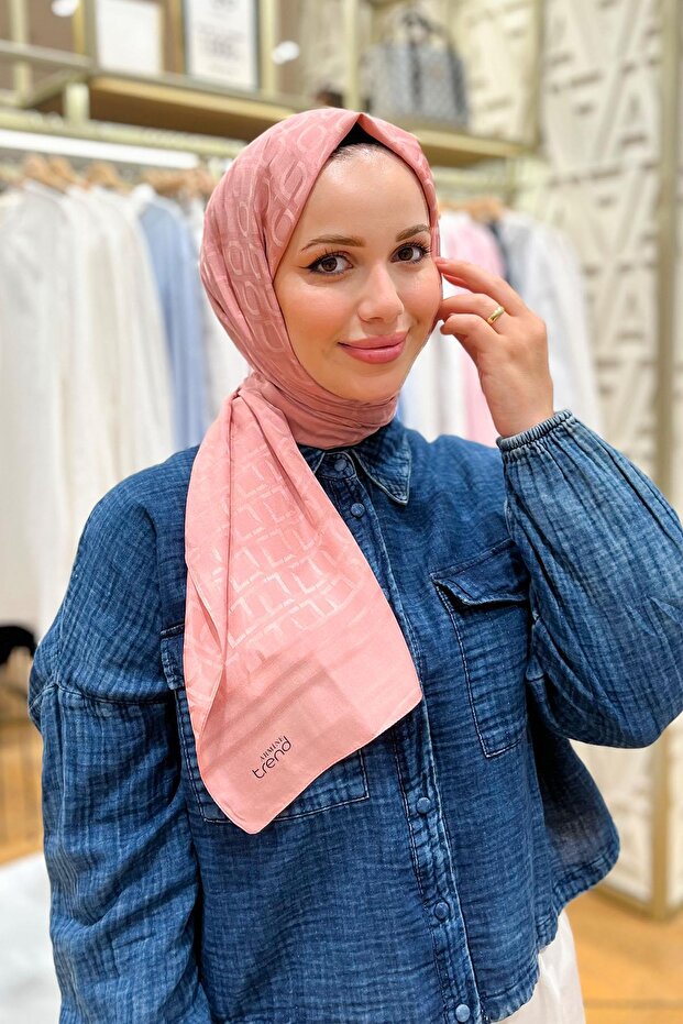 Trend Jacquard Schal - Kettenmuster