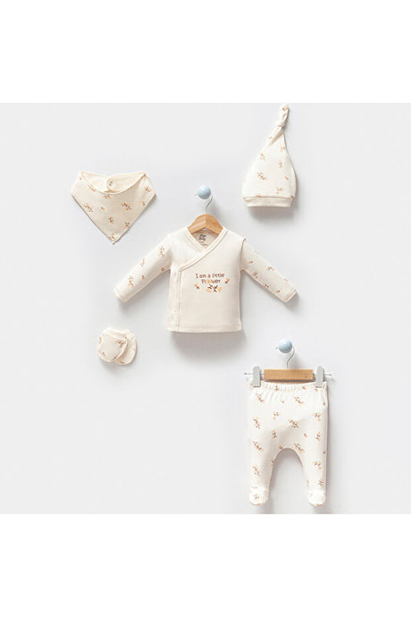Newborn Floral 5-Piece Romper Set - 0-3 Months