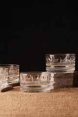 Elegant Glass Serving Bowls - 4-Piece 220ml Set