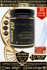 Collagen Impact Plus Prime 30 - 345g Hydrolyzed Bovine Peptides