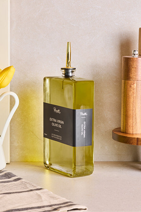 750ml Glass Oil Dispenser Bottle with Gold Spout