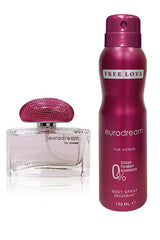Eurodream EDP Women's Perfume 100ml & Deodorant 150ml Gift Set