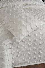 Lumpa Single Bedspread Set - 2 Pieces, Cream Cotton
