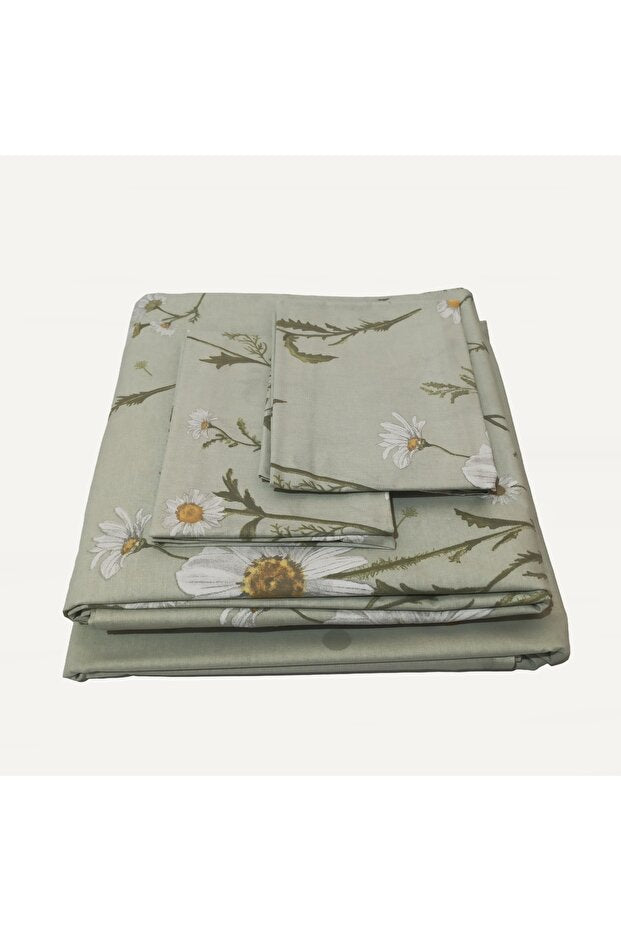 Laurel Green Double Duvet Cover Set - 200x220 cm