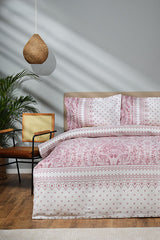 Della Powder Double 100% Cotton Pique Bedding Set