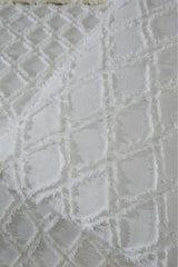 Double Size 3 Piece Cream Cotton Pike Bedding Set