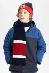 Jungen Strickmütze - Warm mit gewebtem Etikett