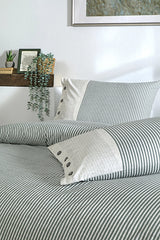 Natural Line Single Duvet Cover Set - 100% Cotton