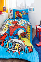 Spiderman Single Duvet Cover Set - 100% Cotton