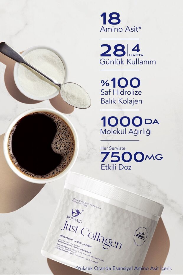 Mermaid Just Collagen Marine Peptides Powder - 210g