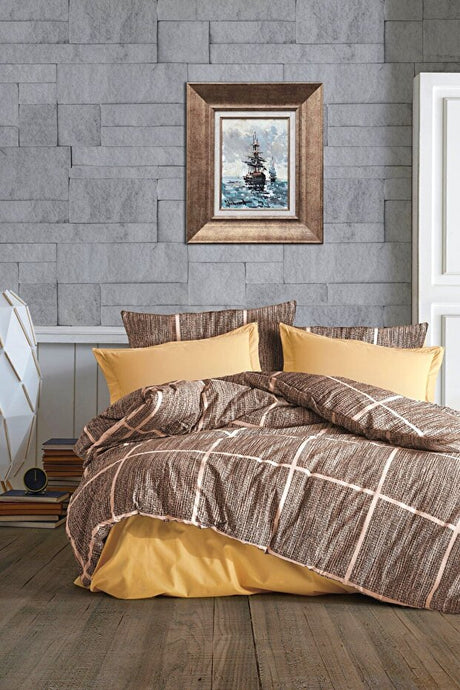 Double Duvet Cover Set - 200x225 cm, 4-Piece, Fitted Sheet