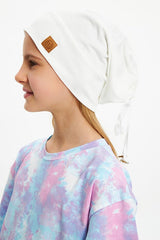 4-Season Cotton Beanie Hat - Soft, Adjustable Tie-Detail