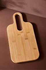 Bamboo Cutting Board 40x19 cm - Ergonomic with Oval Handle