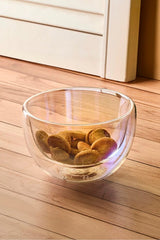 Double-Walled Glass Bowl - 550ml Multi-Purpose Decorative Dish