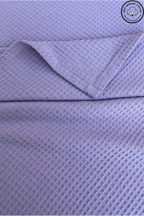 100% Organic Cotton Waffle Bedspread - Single 160x230 cm