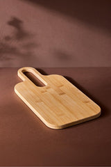 Bamboo Cutting Board 40x19 cm - Ergonomic with Oval Handle