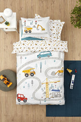 Young Race 100% Cotton Single Duvet Cover Set