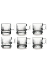 パサバフチェ エリシア プロフェッショナル グラス ティー & コーヒー マグ セット - 195ml