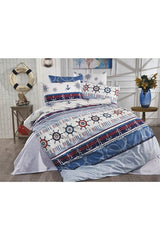 Single Nautical Duvet Cover Set - 3 Piece with Fitted Sheet