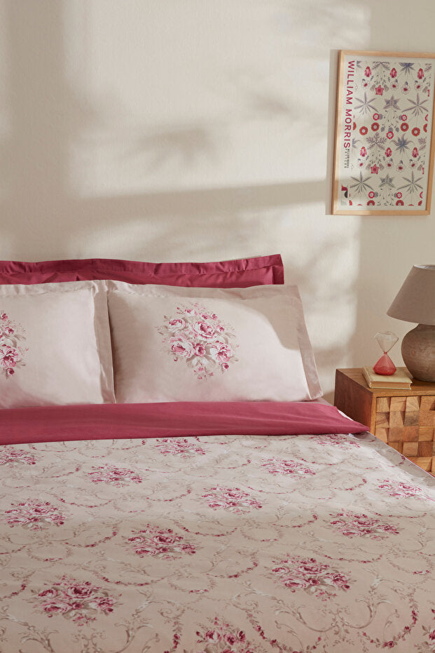 Mayron Double Crepe Floral Duvet Cover Set