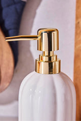 Elegant Pumpkin Porcelain Liquid Soap Dispenser