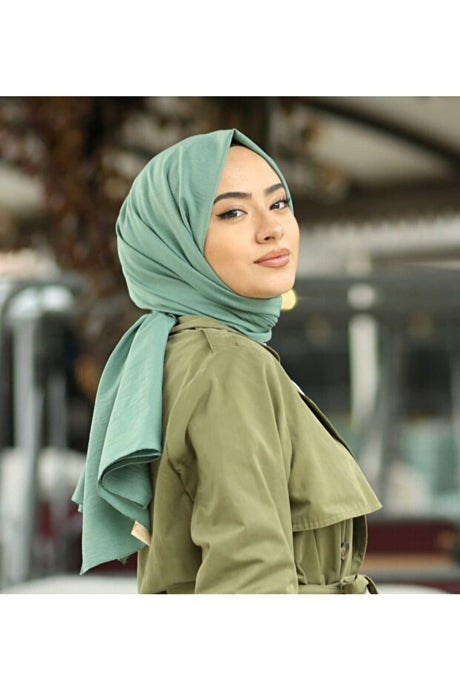 Women's Cotton Crinkle Jazz Shawl - Mint Green