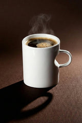 Elegant Pure White Porcelain Mug Set - 230ml x 4