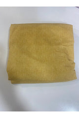 Single Mustard Plaid 3-Piece Duvet Cover Set with Fitted Sheet