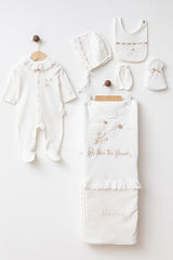 "Be Like Flowers" Newborn 7-Piece Bodysuit & Blanket Set 0-3 Months