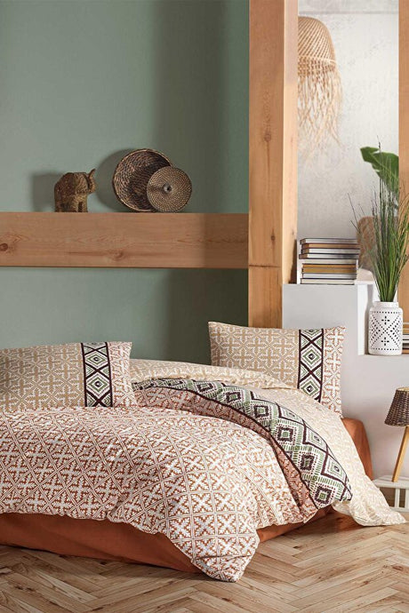 Alisha Double 100% Cotton Ranforce 4-Piece Duvet Cover Set