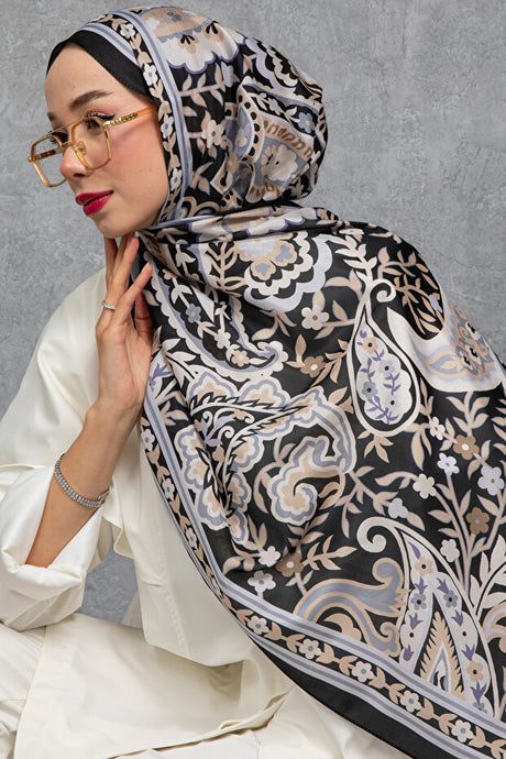 High Quality Silk Voile Scarf, Italian Stitch