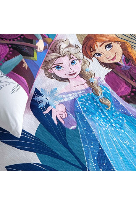 Disney Frozen Forest Single Pique Bed Set - 100% Cotton