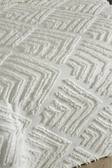 Pine Single 2-Piece Cotton Pique Set - Cream Textured Design