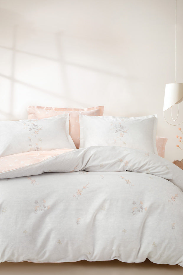 Ember Double Ranforce Duvet Cover Set - Powder Pink Floral