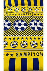 100% Cotton Soccer Fan Pique - 150x240 cm Single